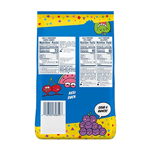 Assorted Fruit Flavored Candy Variety Bag, 46 oz