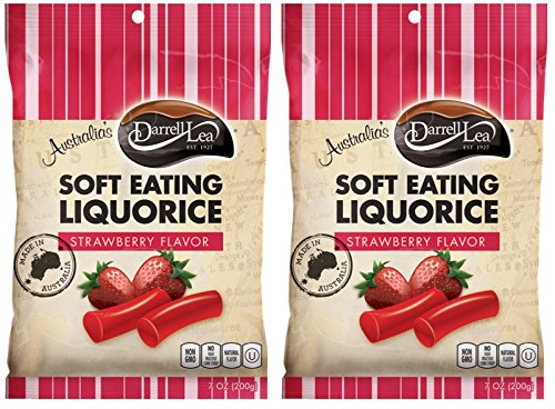 Darrell Lea Strawberry Licorice 7 oz - 2 Pack