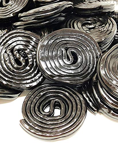 Italian Black Licorice Wheels | GMO-Free Bulk Candy