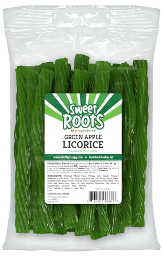 Happy Bites Green Apple Licorice Twists 16 oz