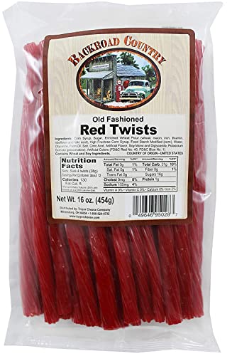16oz Backroad Country Red Licorice Twists in Candy Niche