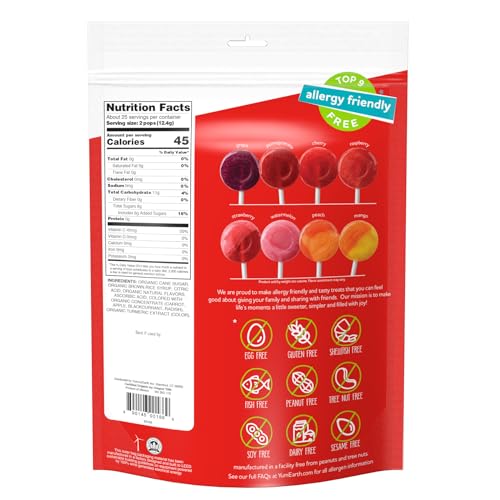 YumEarth Assorted Organic Lollipops, 50 Count