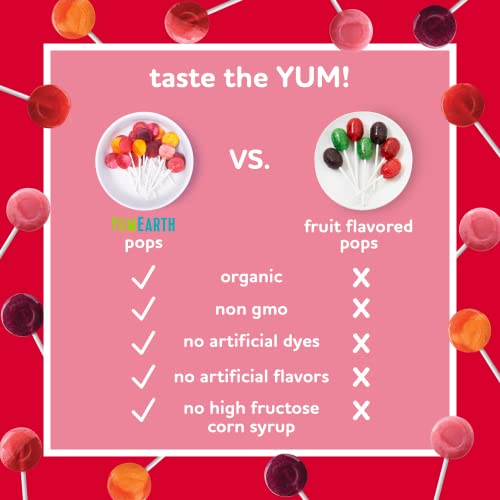 YumEarth Assorted Organic Lollipops, 50 Count