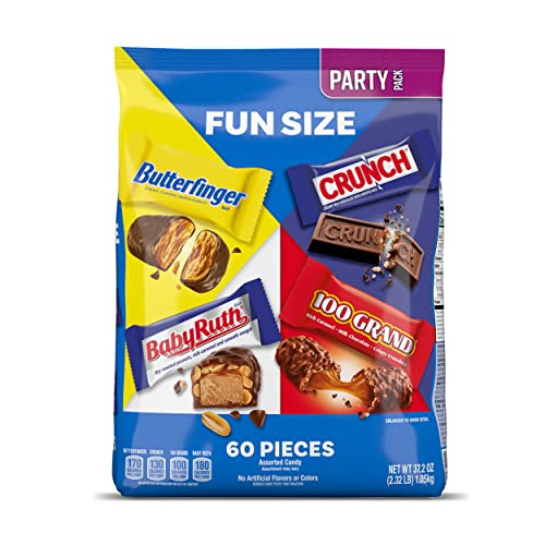 Assorted Fun Size Candy Bars - 60 Count Variety Pack
