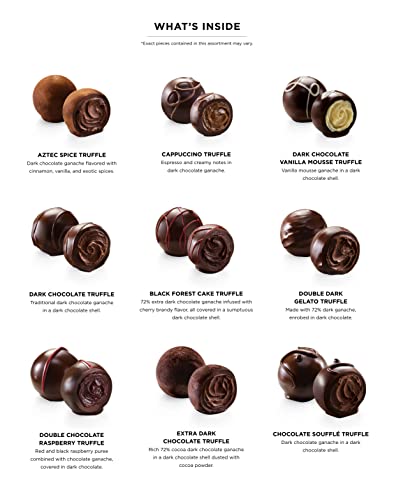 Godiva Dark Chocolate Truffles Assorted Gift Box, 12 pc