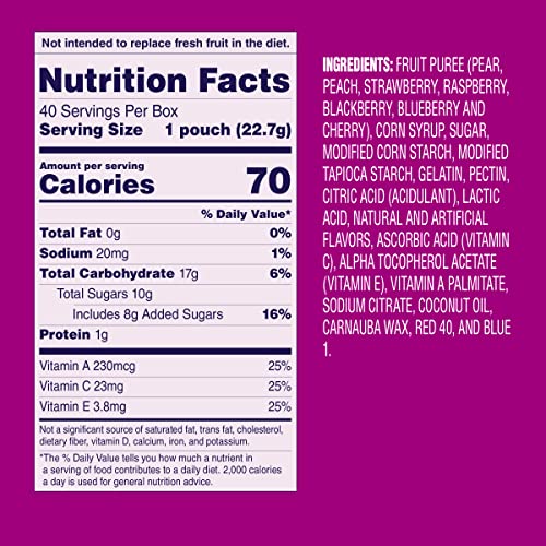 Welch's Berries 'N Cherries Fruit Snacks, Gluten Free