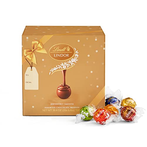 Lindt LINDOR Candy Truffles Assorted 90 Count Box