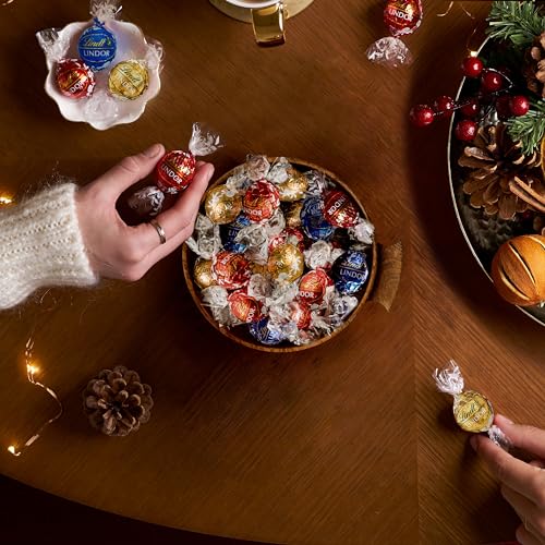 Lindt LINDOR Candy Truffles Assorted 90 Count Box