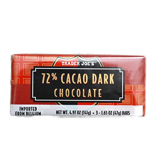 Trader Joe's Belgian Dark Chocolate Bars 3 Variety Pack - 9 Bars, 1.7 oz
