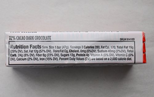 Trader Joe's Belgian Dark Chocolate Bars 3 Variety Pack - 9 Bars, 1.7 oz