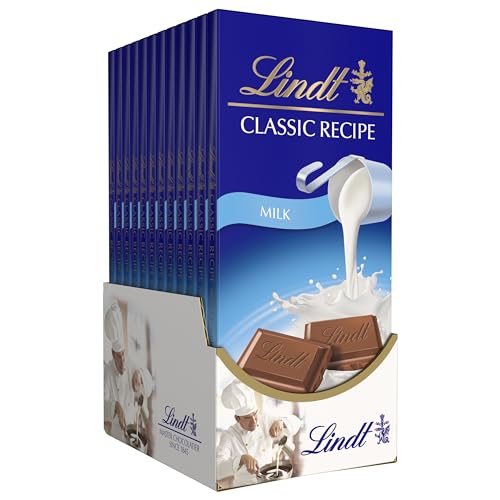 Lindt Classic Recipe Milk Chocolate Bar - 12 Pack