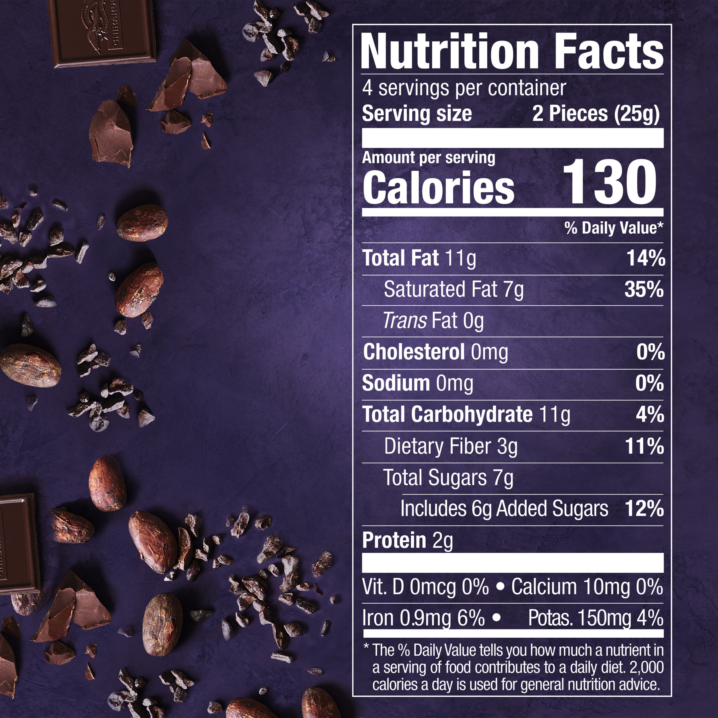 72% Cacao Dark Chocolate Bar by GHIRARDELLI, 3.5 oz