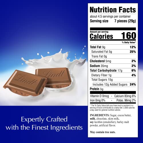Lindt Classic Recipe Milk Chocolate Bar - 12 Pack