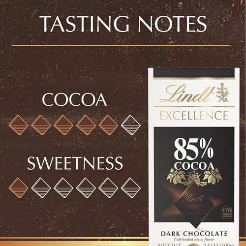 Lindt 85% Dark Chocolate Candy Bar (12 Pack)