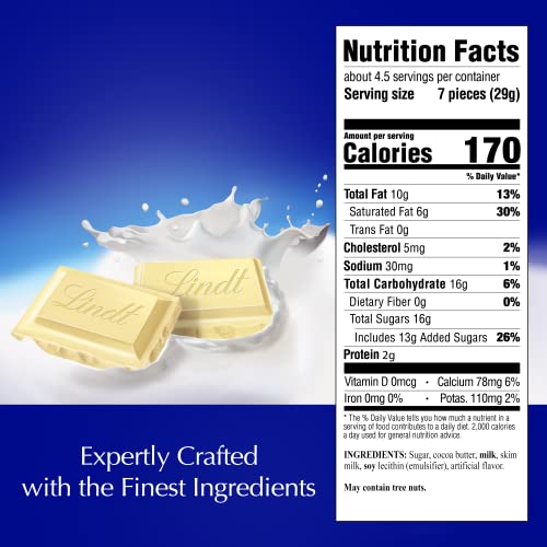 Lindt Classic Recipe White Chocolate Bar - 12 Pack (4.4 oz)