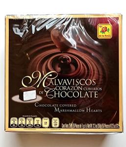 De La Rosa Chocolate-Covered Marshmallow Hearts 50ct