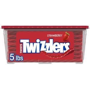 Twizzlers Strawberry Flavored Licorice Candy Tub