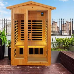 Xmatch 2-Person Outdoor Infrared Sauna with Bluetooth