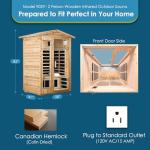 Xmatch 2-Person Outdoor Infrared Sauna with Bluetooth