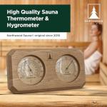 Northwood 2-in-1 Sauna Thermometer & Hygrometer