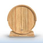 ALEKO 4-Person Cedar Barrel Sauna with Canopy