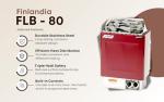 Finlandia/Harvia FLB-80/KIP-80B Sauna Heater, 8kw 240v/1ph