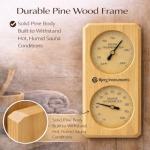 2-in-1 Sauna Thermometer and Hygrometer for Indoors