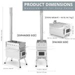 WillowyBe Outdoor Sauna Hot Tent with Rocket Stove