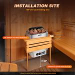 Mxmoonant 6KW 220V Electric Sauna Heater Stove for Home Spa