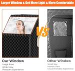 Portable Home Sauna Tent with Timer and Remote Control