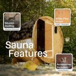 ALEKO Barrel Sauna for 3-4 People