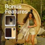 ALEKO Barrel Sauna for 3-4 People