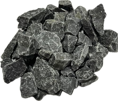 Loyly Dark Gray Sauna Rocks, 35 LB Box