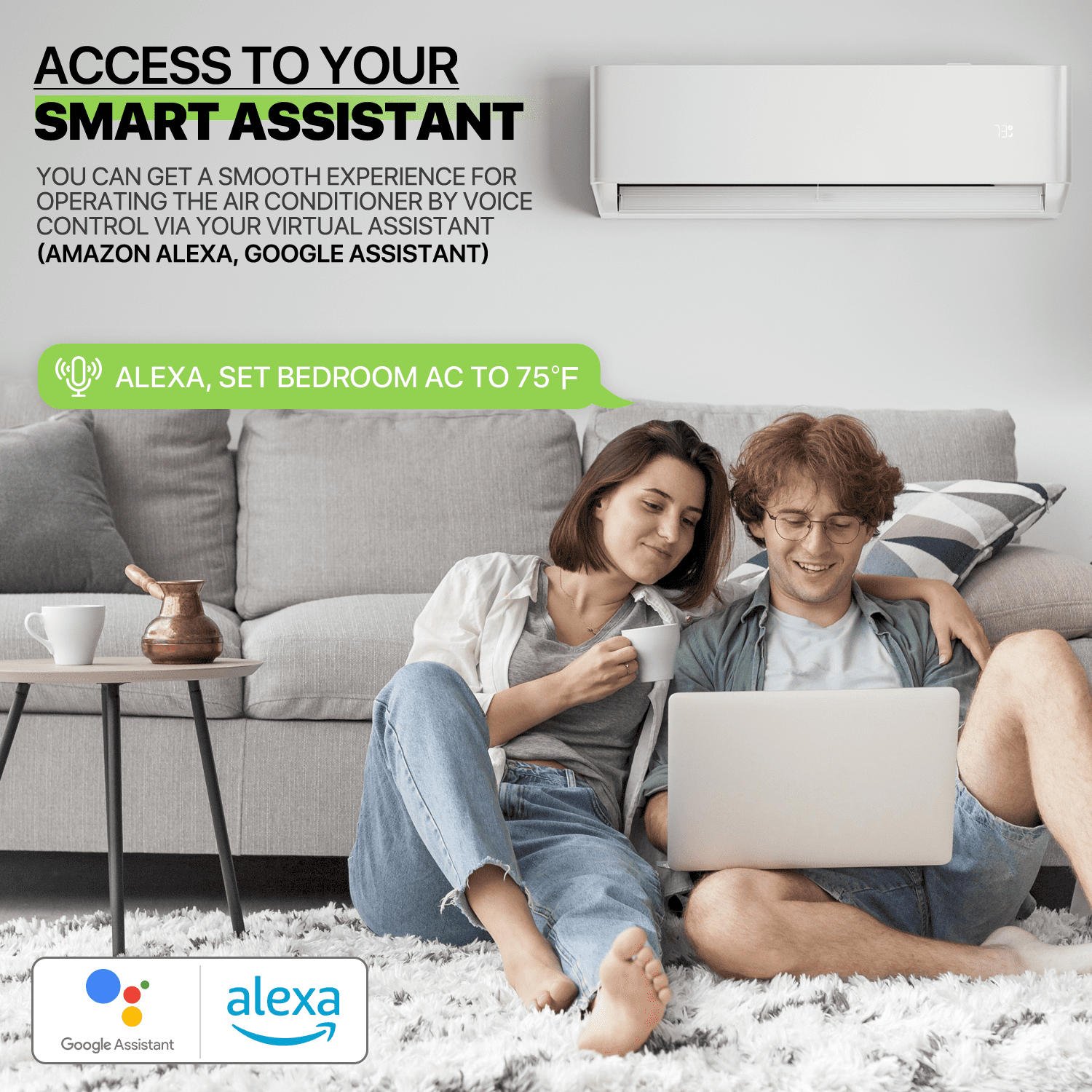 Magshion 18000 BTU Ductless Mini Split AC Unit