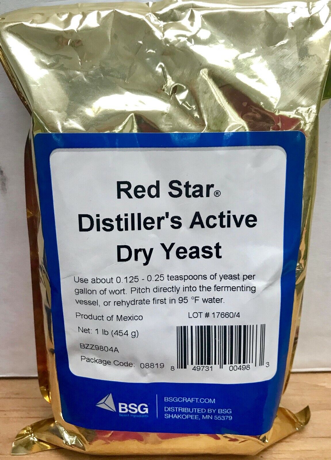 Distillers Yeast DADY - 1 lb Bulk Pack
