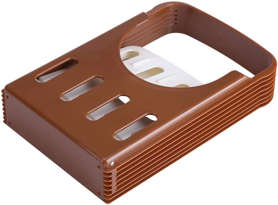 Foldable Bread Slicer with Adjustable Thickness Options
