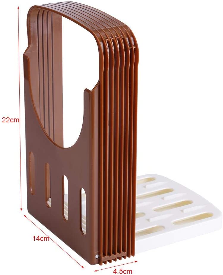 Foldable Bread Slicer with Adjustable Thickness Options