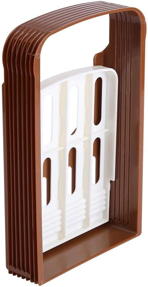 Foldable Bread Slicer with Adjustable Thickness Options