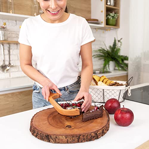 TYOARO Cherry Wood Bread Knife for Sourdough