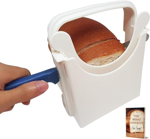 Adjustable Bread Slicer Guide with Rubber Paddings