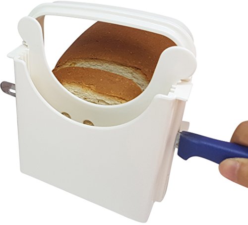 Adjustable Bread Slicer Guide with Rubber Paddings