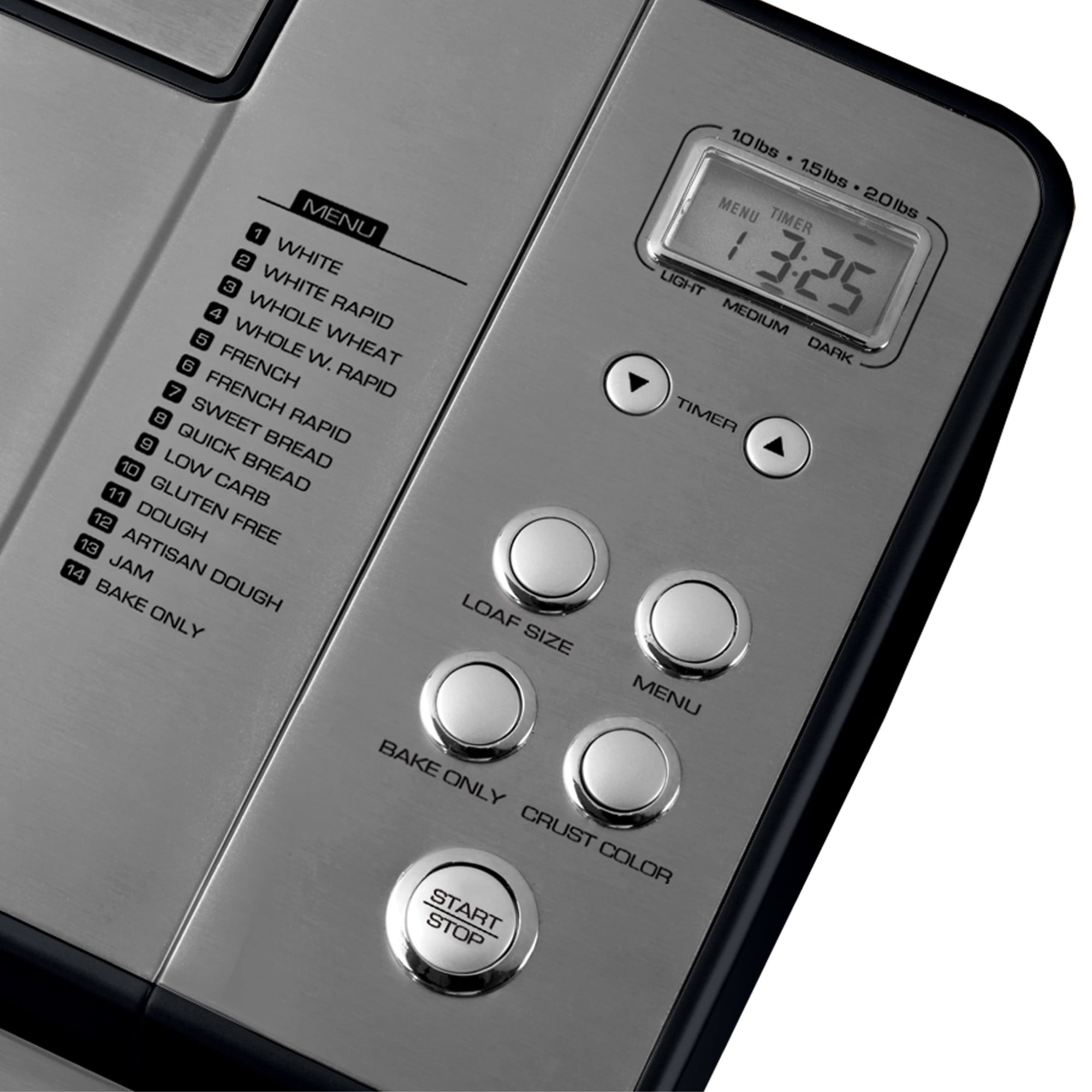 2 lb Stainless Steel Professional Bread Maker