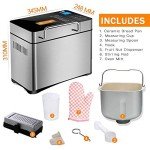 KBS 17-in-1 Stainless Steel Bread Machine 2LB