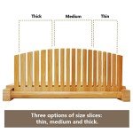 Kiss Core Bamboo Bread Slicer with Crumb Catcher