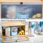 Stackable Bamboo Bread Bin with Clear Door