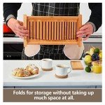 Kiss Core Bamboo Bread Slicer with Crumb Catcher