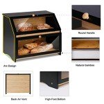 Double Layer Bread Bin with Clear Window