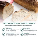 100 Bread Bags with Ties for Freshness