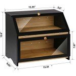 Double Layer Bread Bin with Clear Window