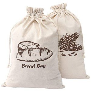Augshy Reusable Linen Bread Bags for Homemade Bread